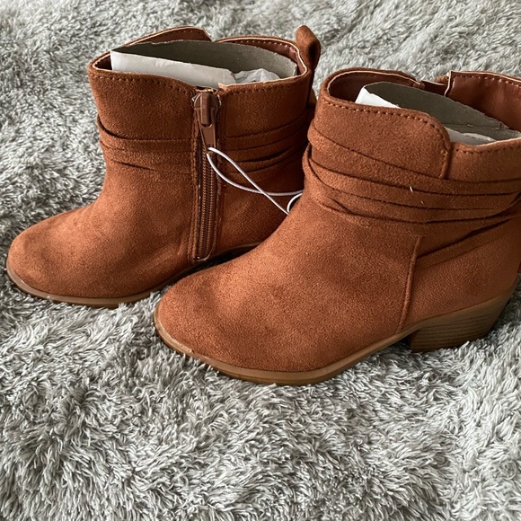 NEW Sugar brown booties toddler girls size 12 - Picture 3 of 5